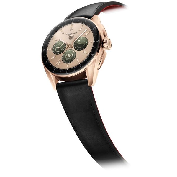 TAG Heuer Connected Calibre E4 42 Rose Gold Strap watch Peter Jackson