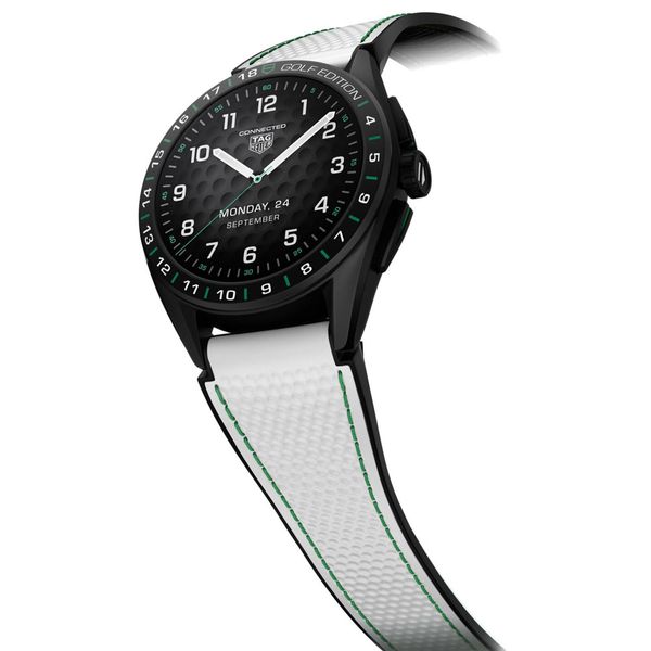 TAG Heuer Connected Calibre E4 Golf 45mm Strap watch Peter Jackson