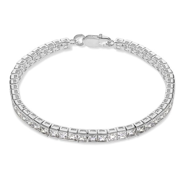 Sterling Silver 3mm Cubic Zirconia Tennis Bracelet | Peter