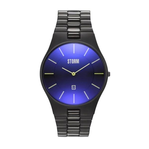 Storm Slim-X XL 40mm Slate Blue IP Plate Bracelet Watch