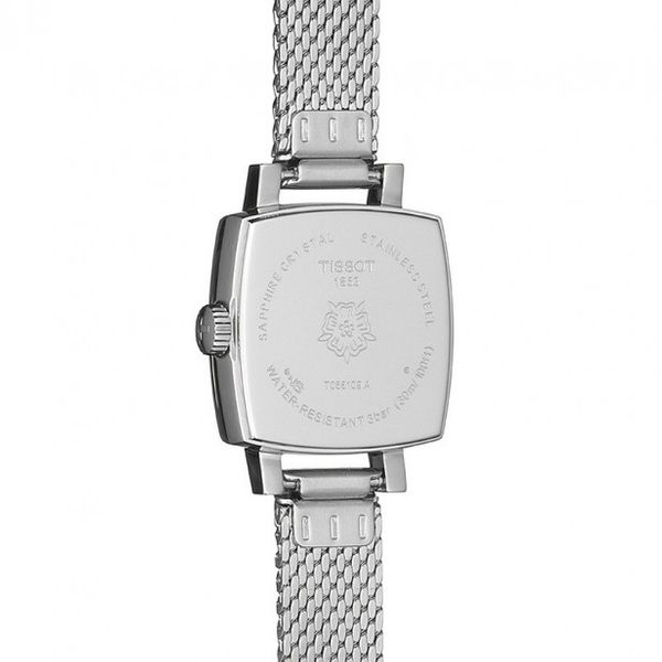 Tissot Lovely 20mm Square Diamond Dot Quartz Mesh Bracelet Watch