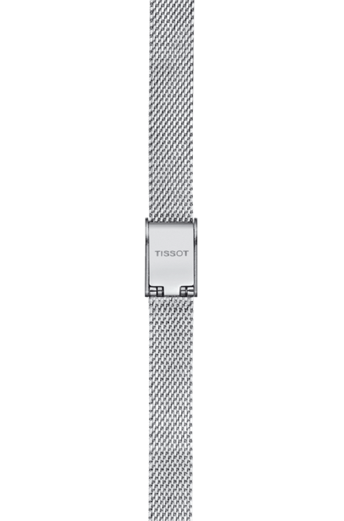 Tissot Lovely 20mm Blue Square Dial Quartz Mesh Bracelet Watch