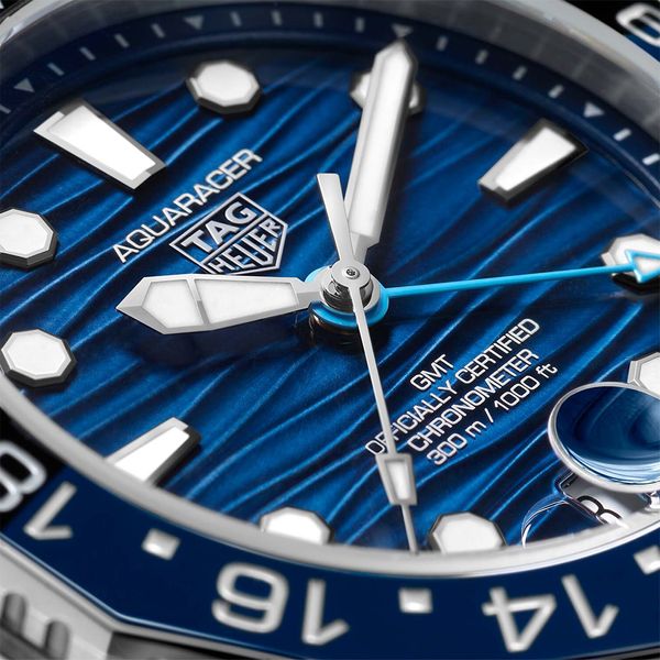 TAG Heuer Aquaracer Professional 300 Date 42mm Blue Automatic GMT Bracelet Watch