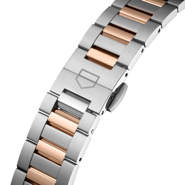 TAG Heuer Carrera 36mm Steel Rose Diamond Watch Peter Jackson
