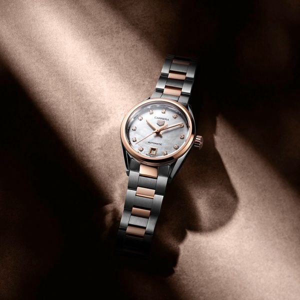 Tag heuer carrera top womens rose gold