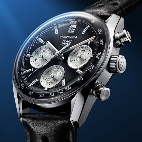 Tag heuer black new arrivals leather strap