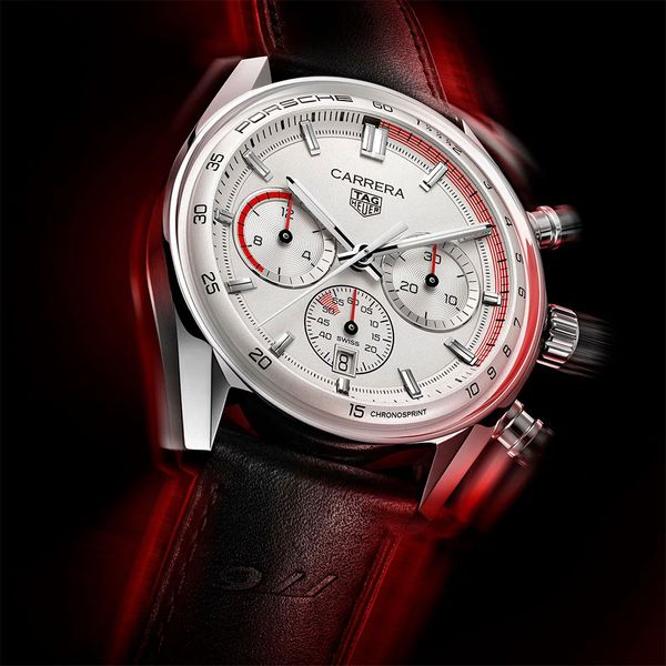 TAG Heuer Carrera 42mm Chronosprint X Porsche Watch Peter Jackson