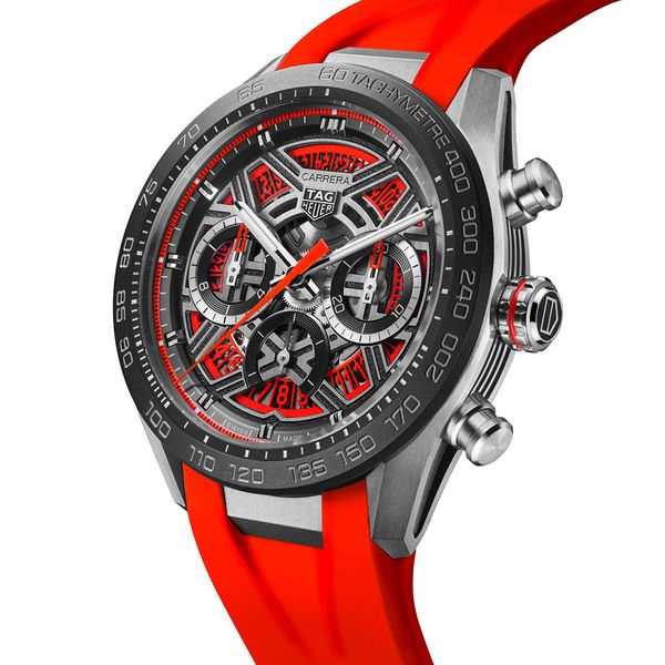 TAG Heuer Carrera Extreme Sport Red Chronograph Watch Peter Jackson