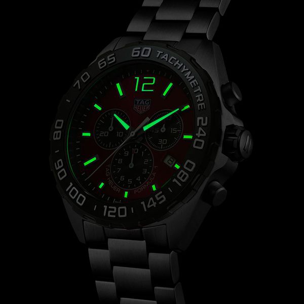 Men's swiss chronograph formula 1 stainless steel bracelet watch 43mm store