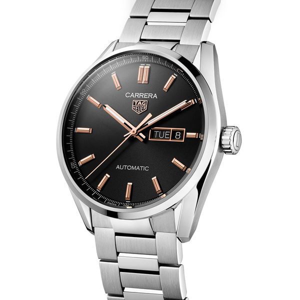 Tag heuer carrera calibre 5 black dial hotsell