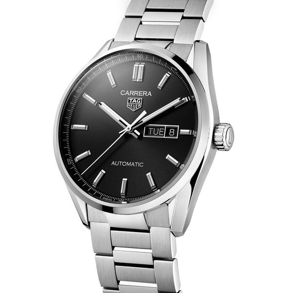 Tag Heuer Gents Carrera Calibre 5 Automatic Day Date Bracelet Watch WBN2010.BA0640 Peter Jackson