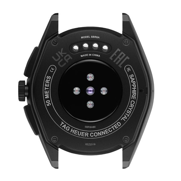 TAG Heuer Connected Calibre E4 X Oracle Red Bull Racing Edition 45mm Black Rubber Leather Watch 