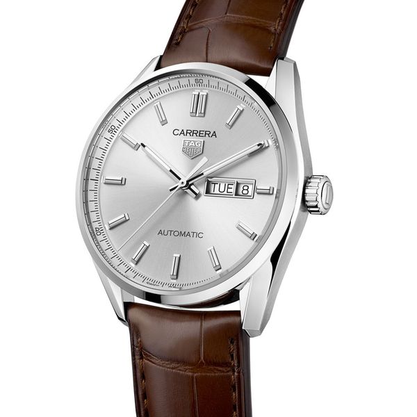 Tag Heuer Gents Carrera Automatic Leather Strap Watch WBN2011
