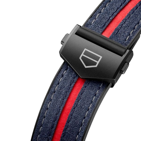 TAG Heuer Connected Calibre E4 X Oracle Red Bull Racing Edition 45mm Black Rubber Leather Watch 