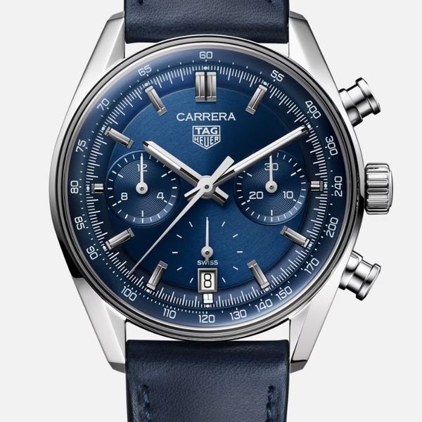 Tag heuer blue strap watch store