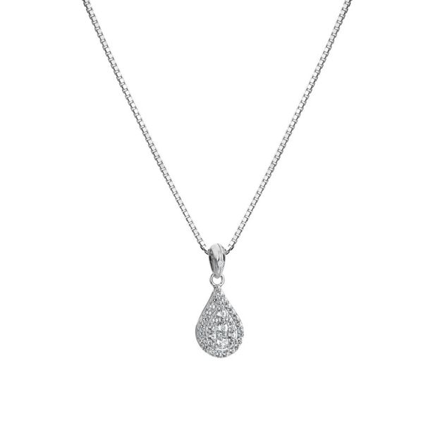 Hot Diamonds Teardrop White Topaz Necklace
