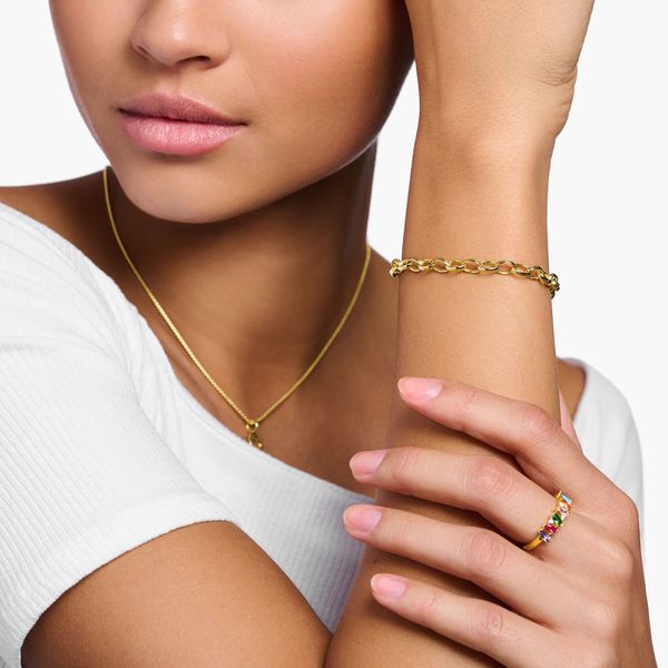 Thomas Sabo Gold Plated Charm Bracelet