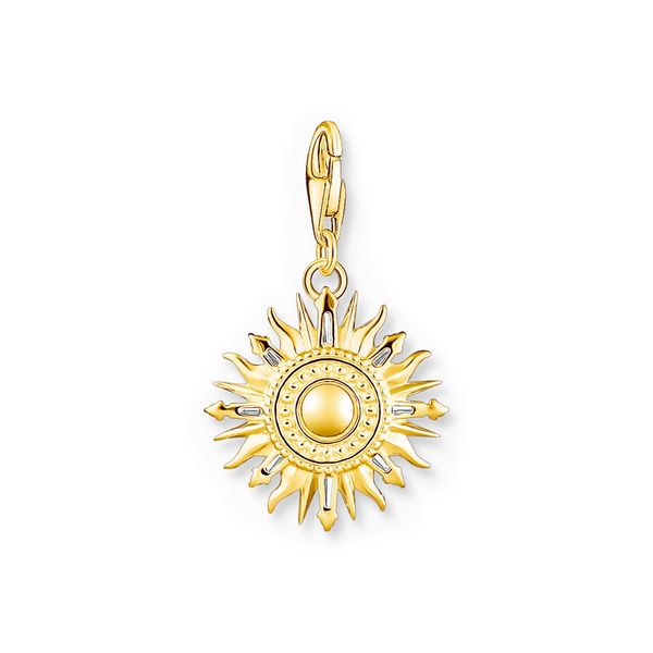 Thomas Sabo Multi Stone Set Sun Gold Plated Charm