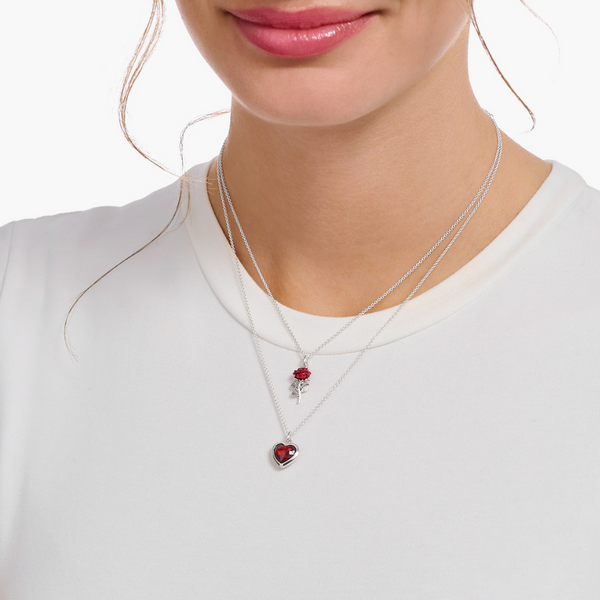 Red rose pendant 2025