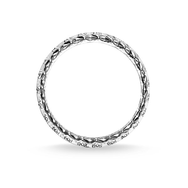 Thomas Sabo Sterling Silver Stone Set Leaf Crown Ring