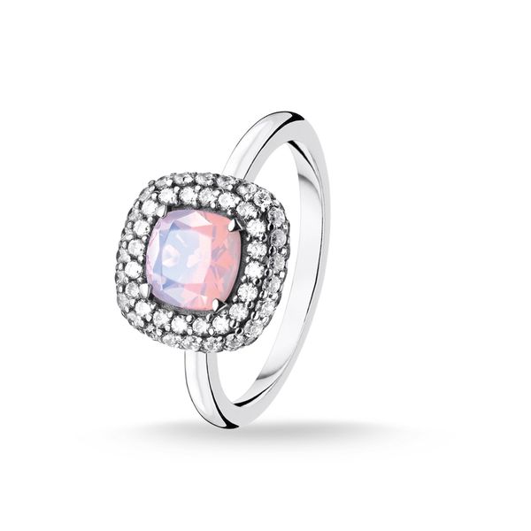 Thomas Sabo Pink Opal Effect Shimmering Ring|TR2287-347|Official