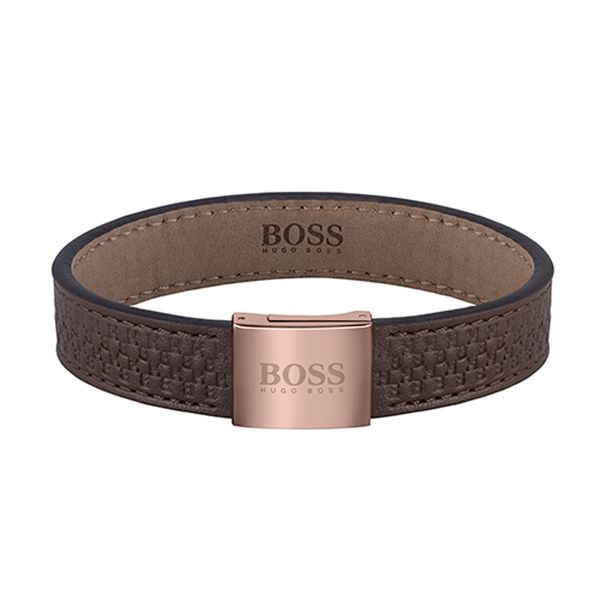 hugo boss leather bracelet