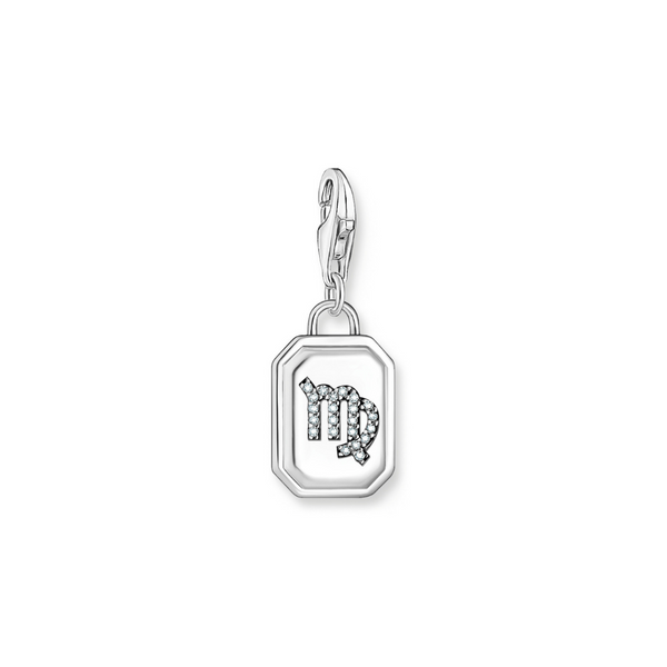 Thomas Sabo Zirconia Virgo Zodiac Sign Silver Charm 