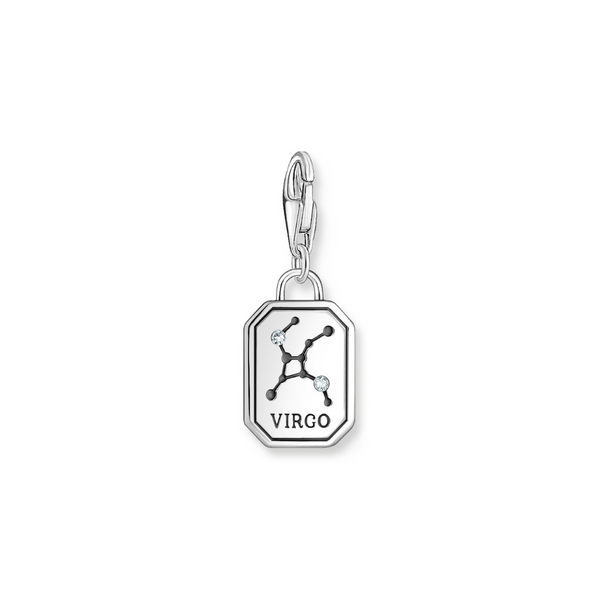 Thomas Sabo Zirconia Virgo Zodiac Sign Silver Charm 