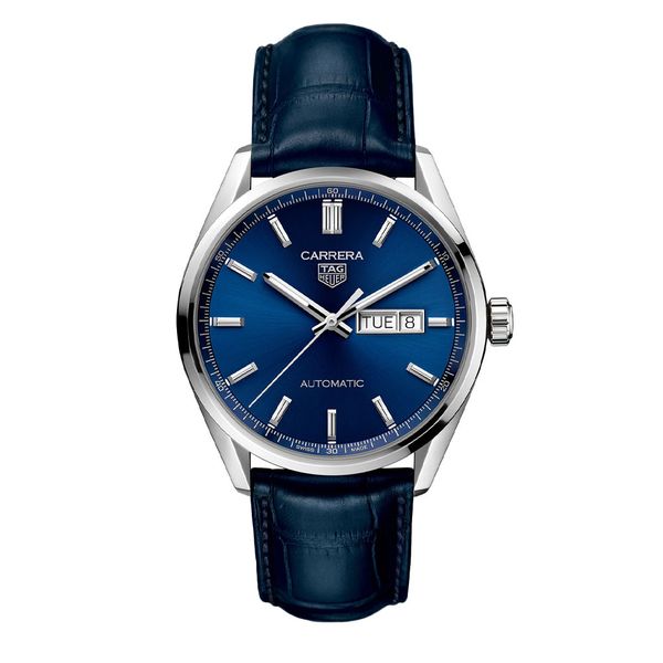 Tag Heuer Gents 41mm Blue Carrera Calibre 5 Automatic Day Date