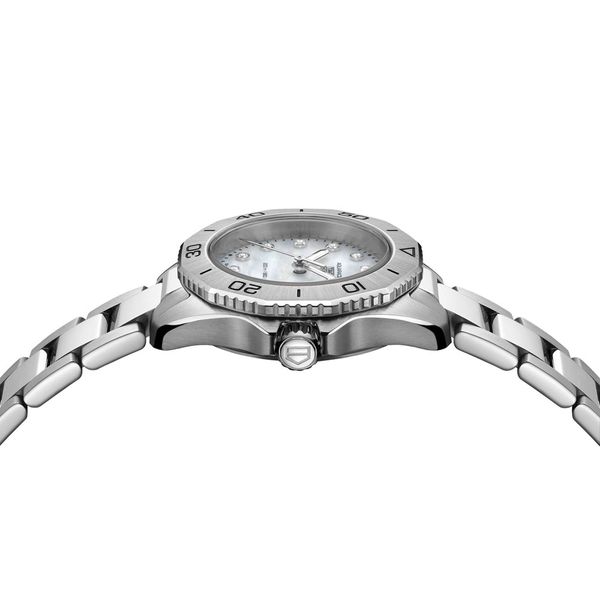 TAG Heuer Aquaracer Professional 200 30mm Steel Diamond Dot Mother of Pearl Quartz Bracelet Watch