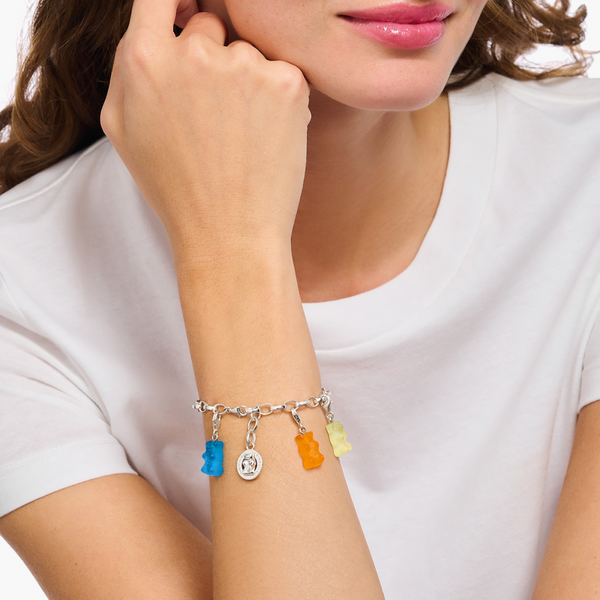 Thomas Sabo x Haribo Gummy Bear Silver Charm Bracelet Peter Jackson