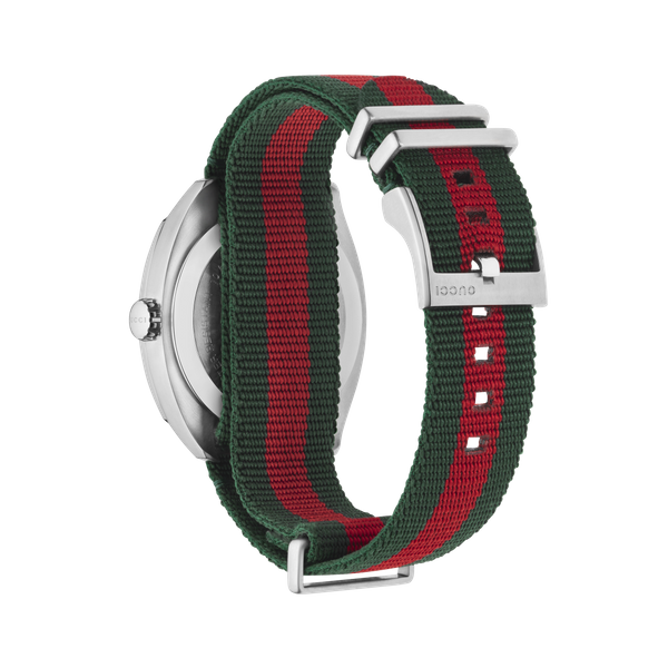 Gucci GG2570 Gents Green and Red Strap Watch|YA142305|Official Gucci  stockist
