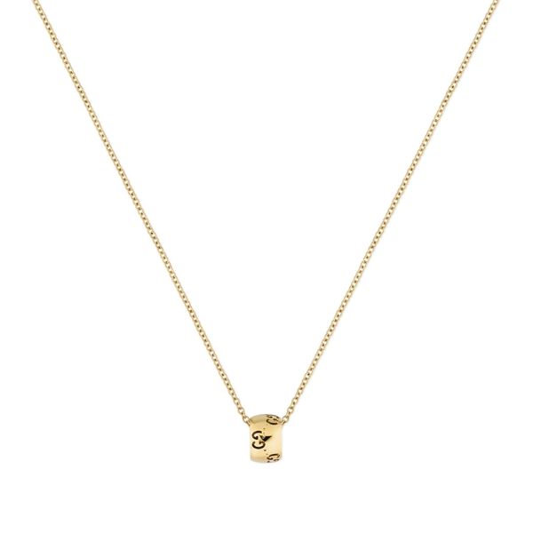 GUCCI Icon GG 18ct Gold Necklace & Earrings Gift Set